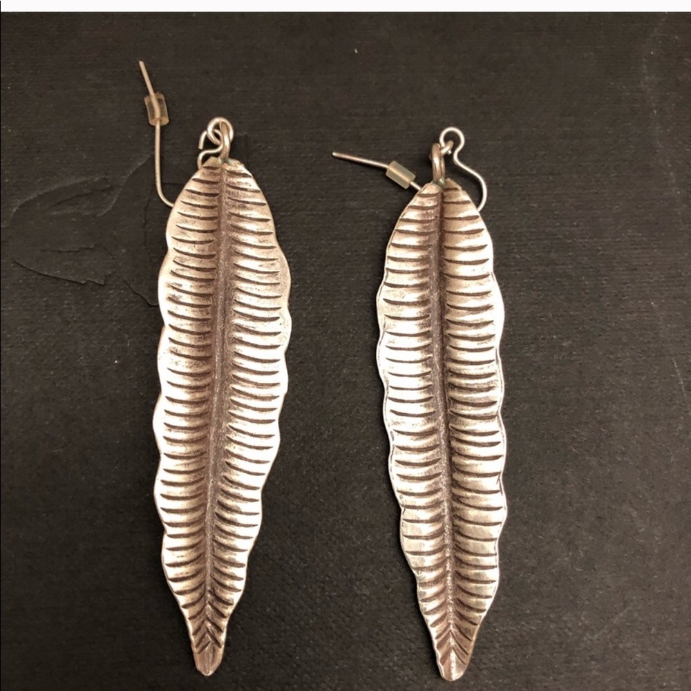 Heather Gardner Silver Feather Earrings